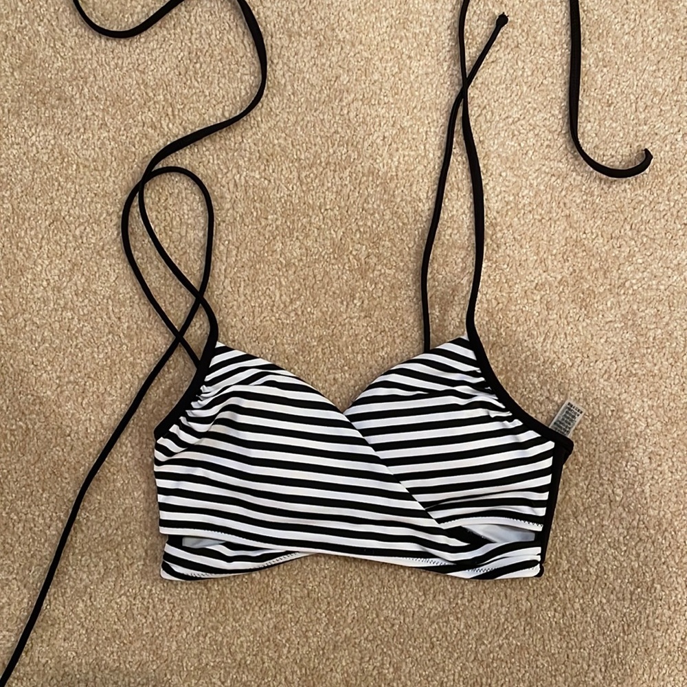 Striped swim bikini